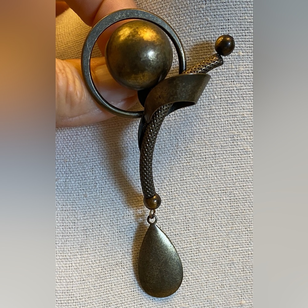 Vintage or Antique Bronze Brooch